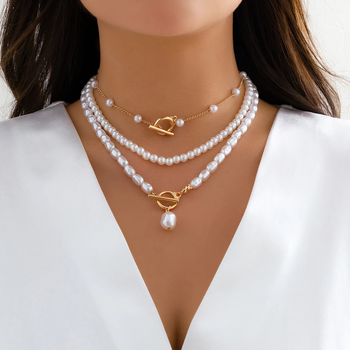 Gilded Elegance Pearl Ensemble