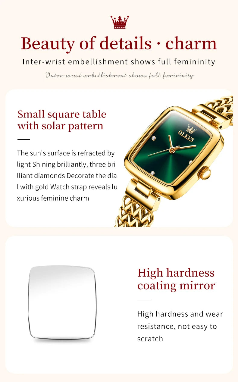 OLEVS Elegant Quartz Wristwatch & Gift Set