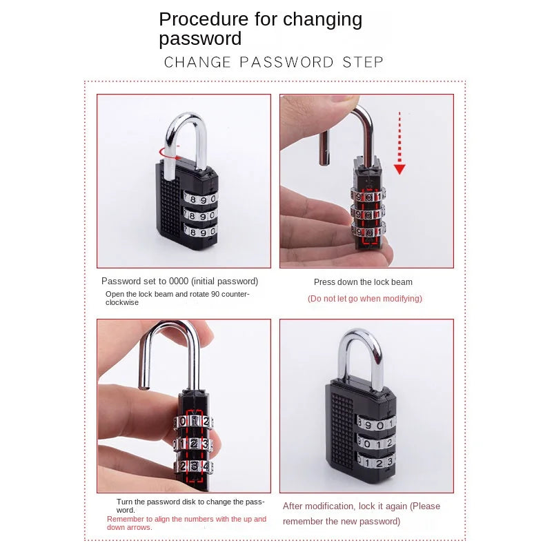 Travel Luggage Password Lock