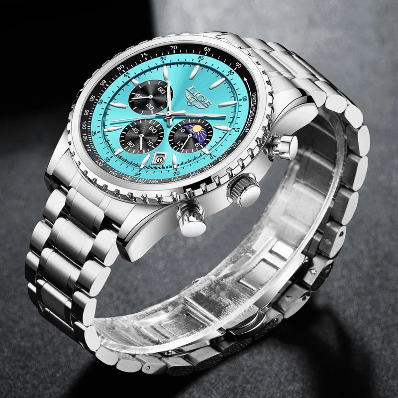 LIGE Luxury Business Quartz Wristwatches