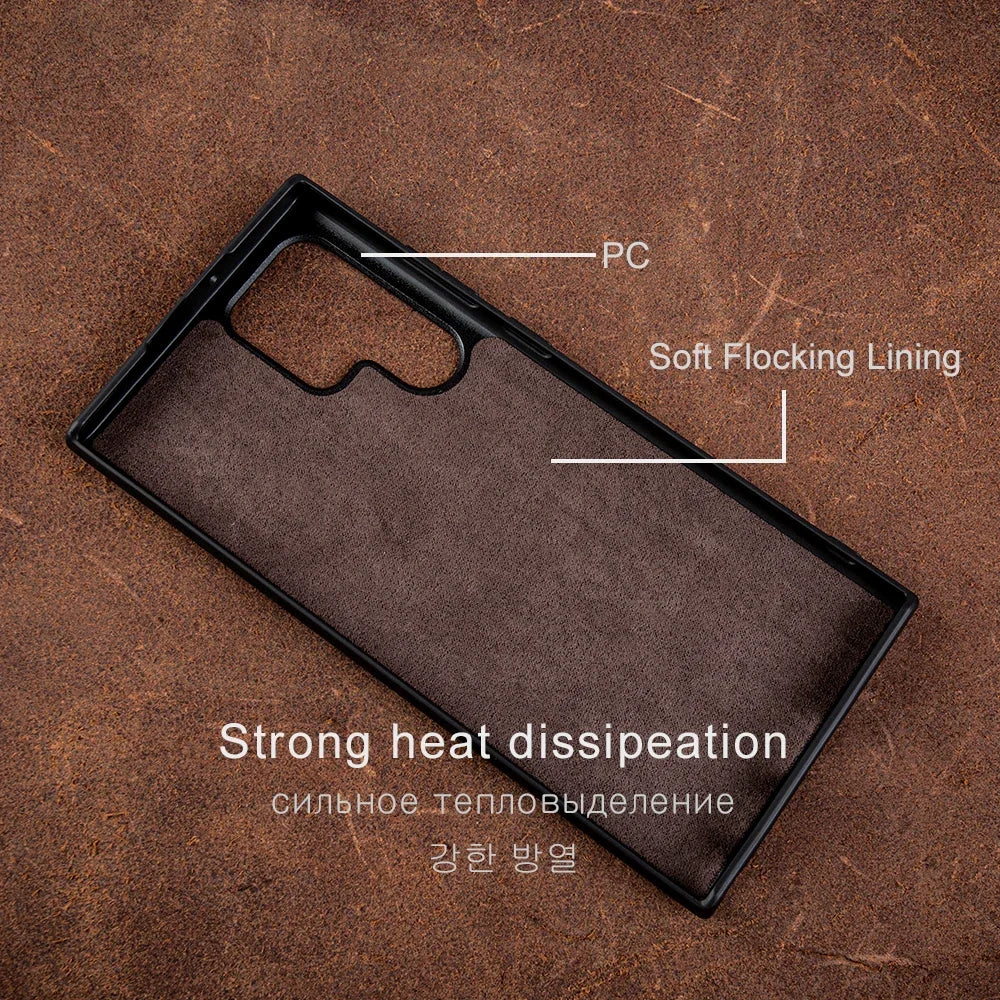 Crocodile Embossed Genuine Leather Covers for Samsung