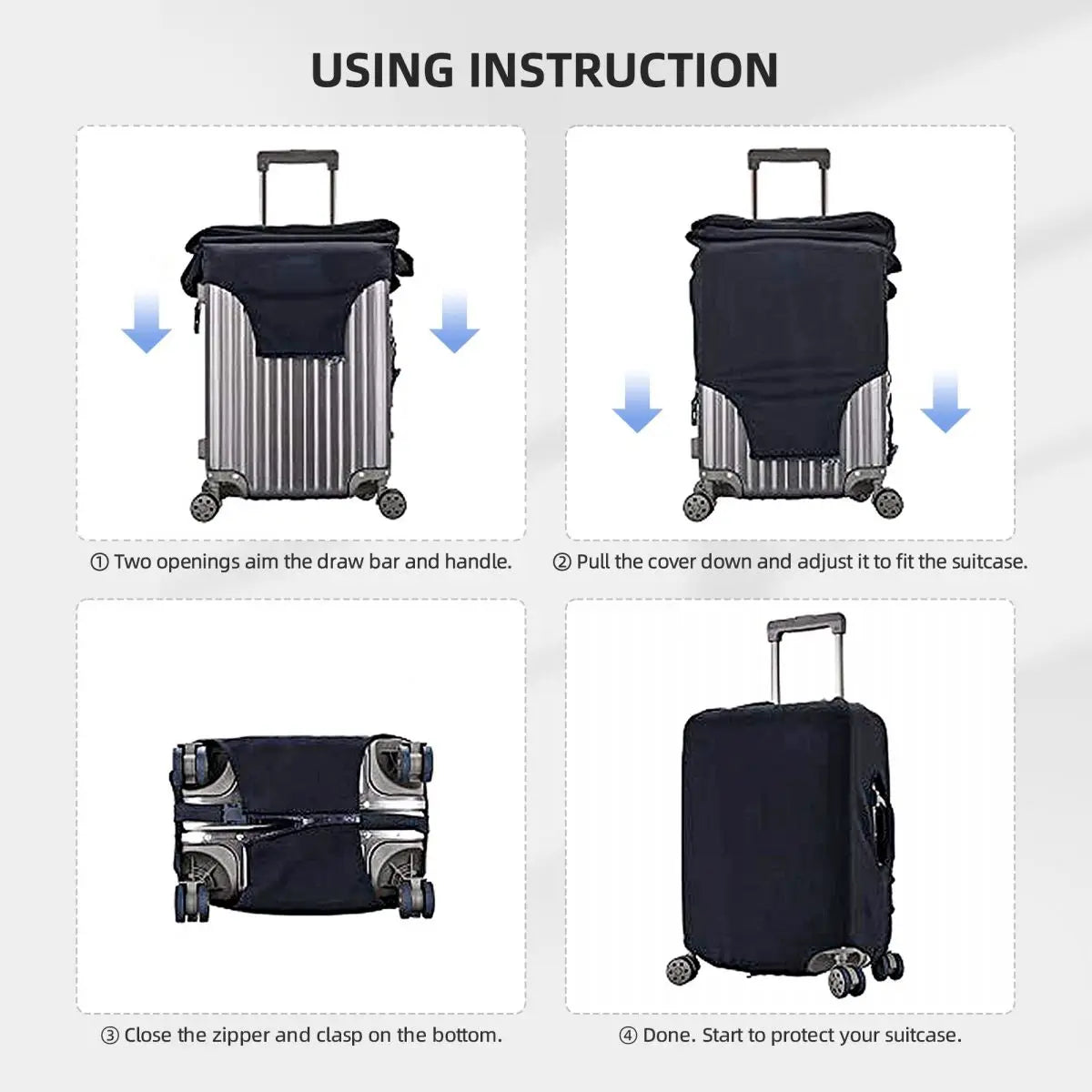 Flight Route Suitcase Protector