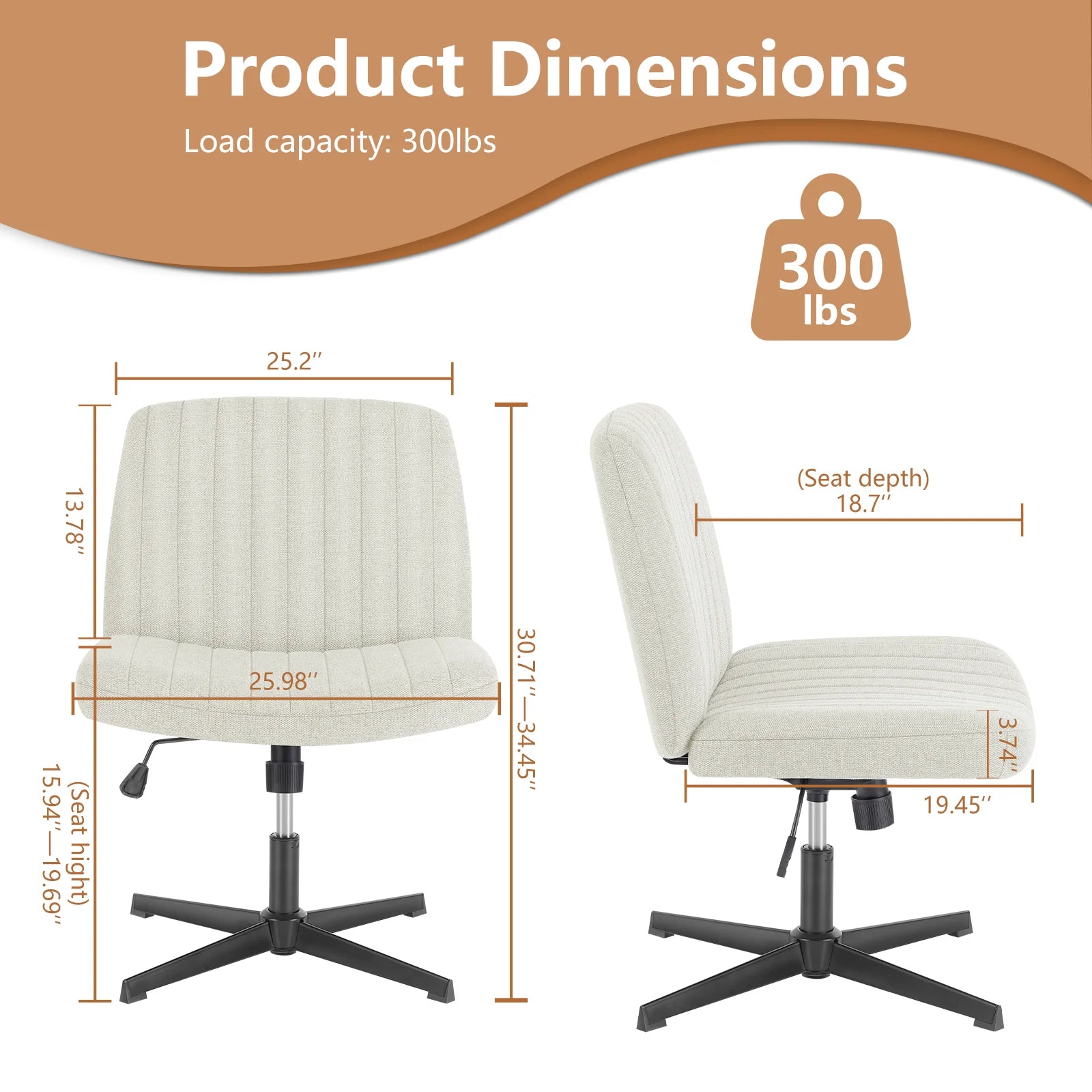 Cross-Legged Office Chair