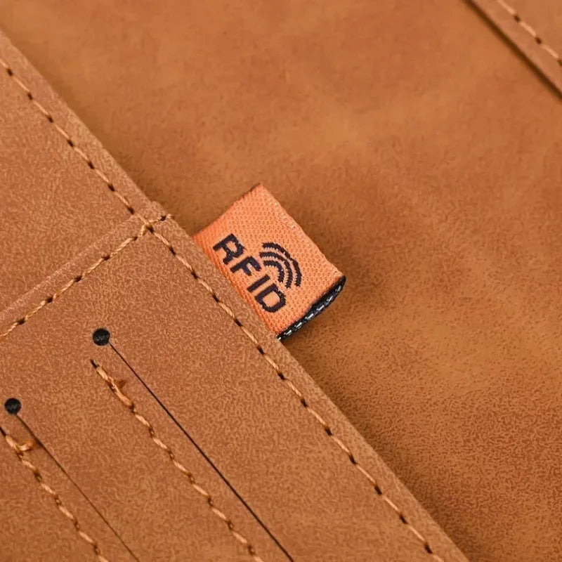 RFID Protected Leather Passport Cover