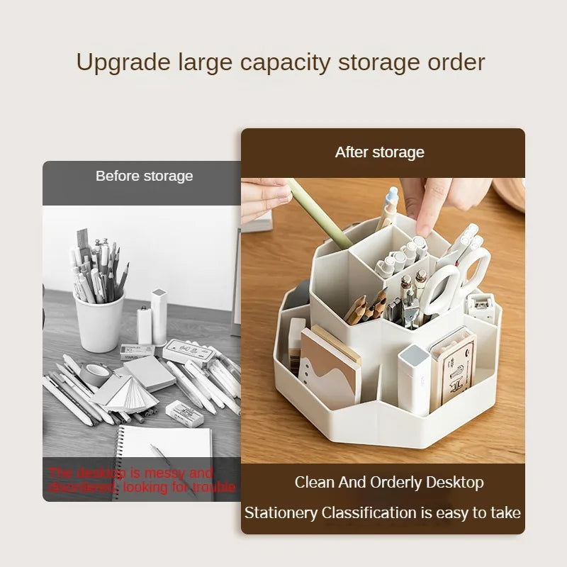 360° Rotating Pen Organizer 9-Grid and 3- Grid Options