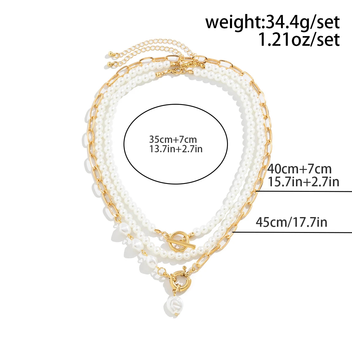 Gilded Elegance Pearl Ensemble