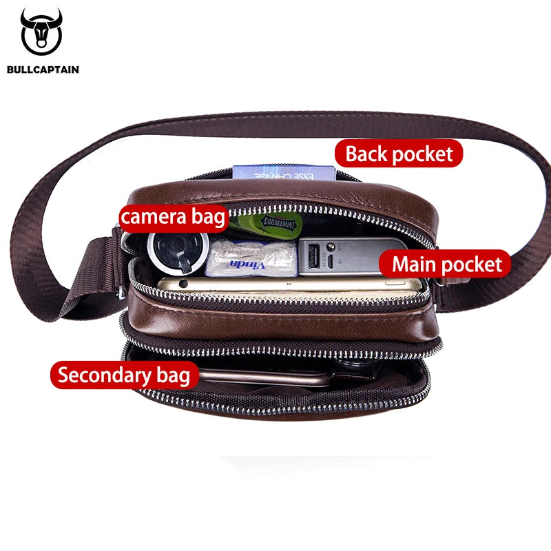 Bullcaptain Casual Shoulder Messenger Bag