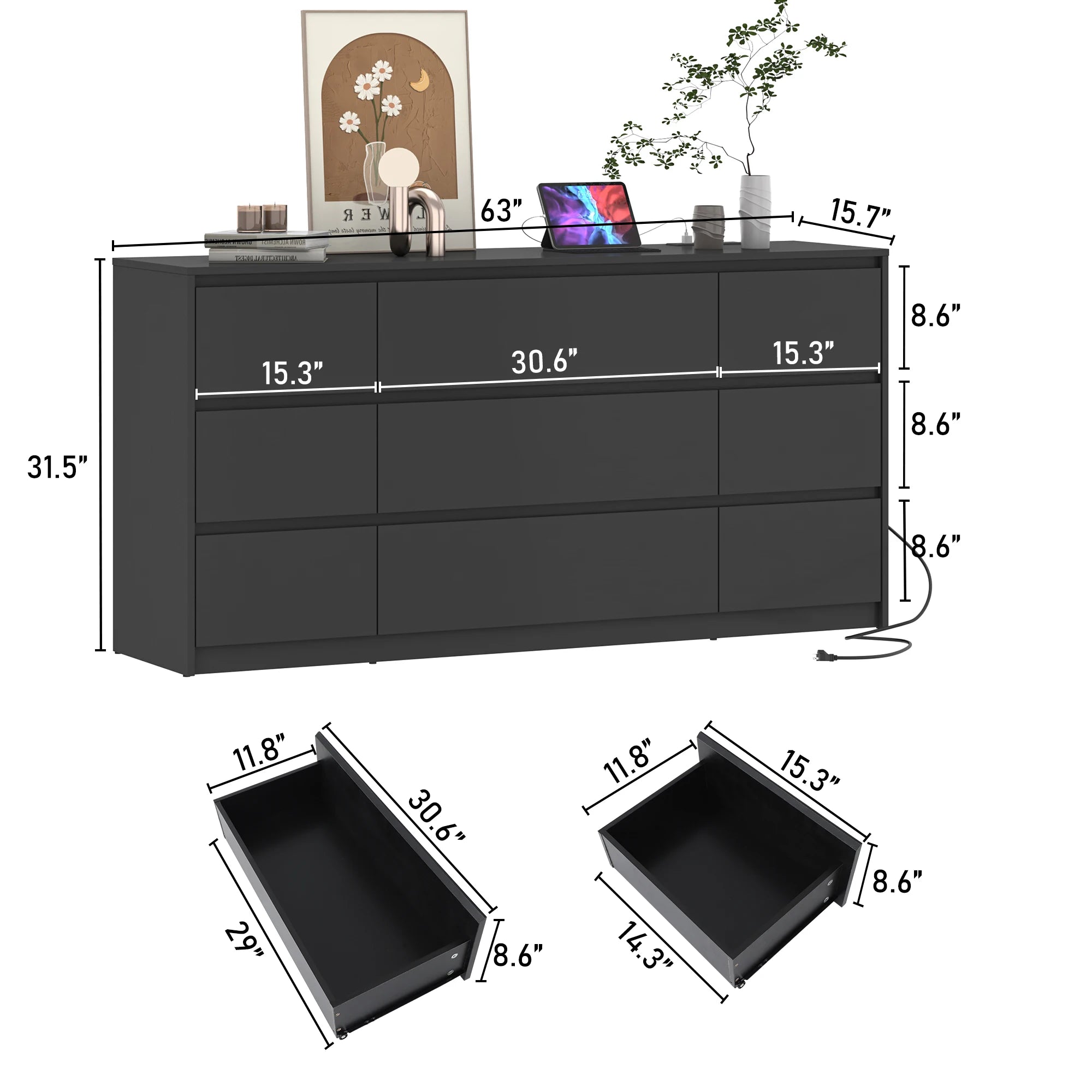 The Abigail Modern Dresser