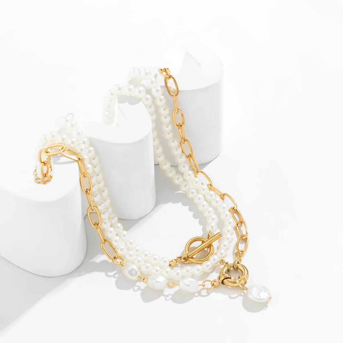 Gilded Elegance Pearl Ensemble