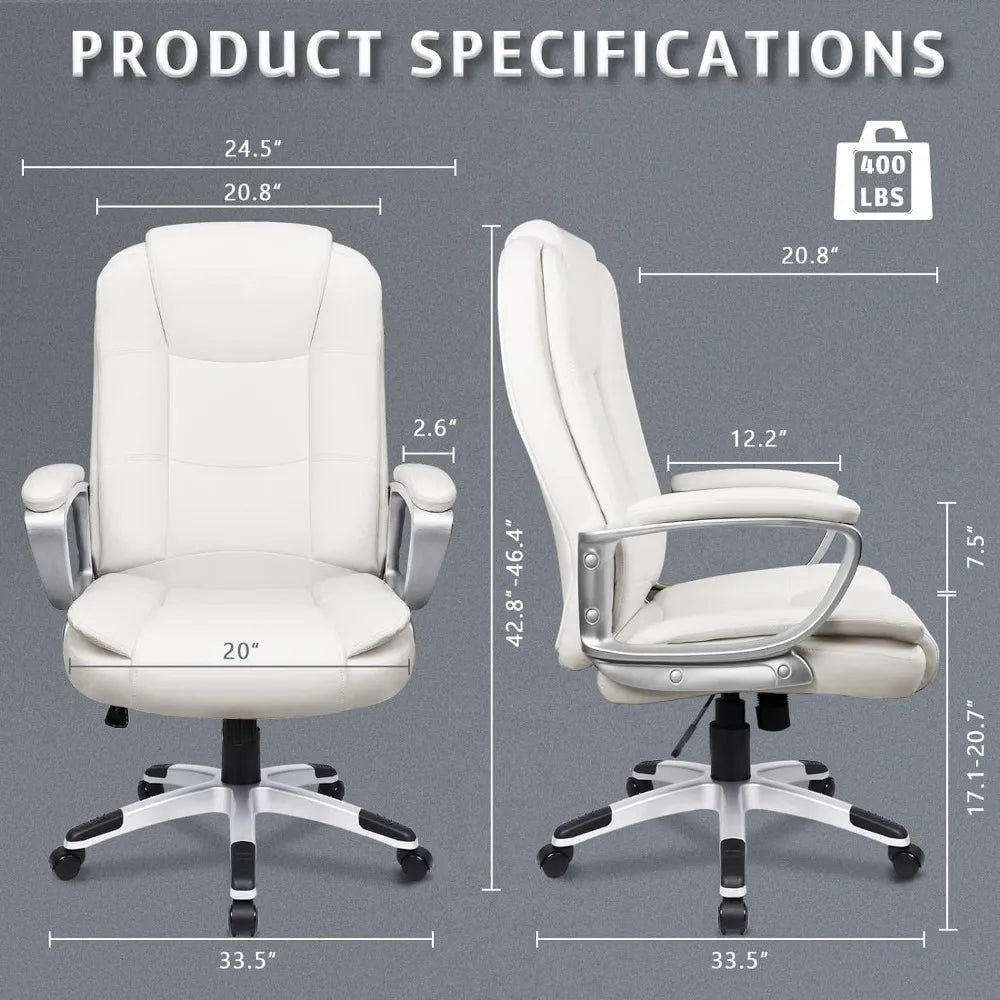Adjustable Executive Style High Back Desk Chair