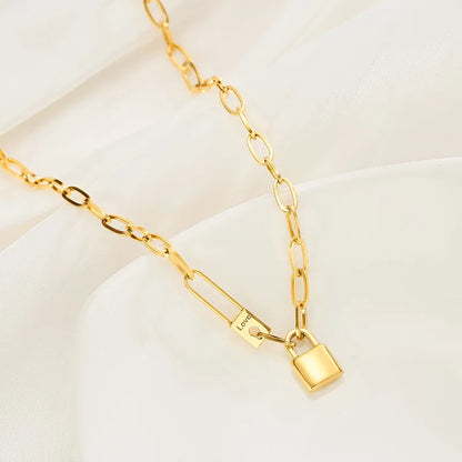 Love Lock Charm Necklace