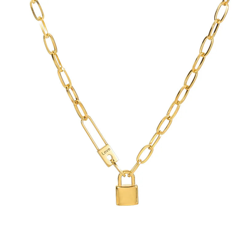 Love Lock Charm Necklace