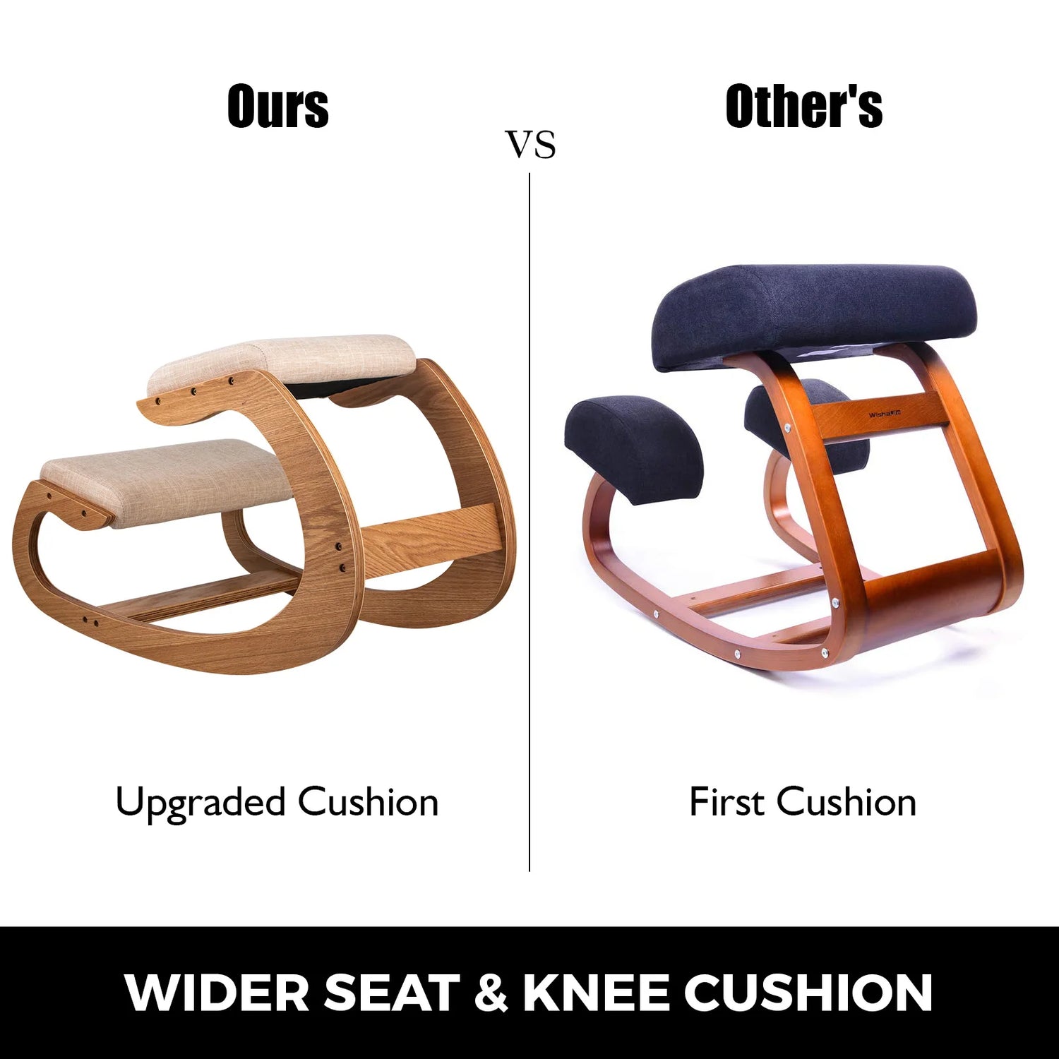 Home Office Ergonomic Wooden Kneeling Chair