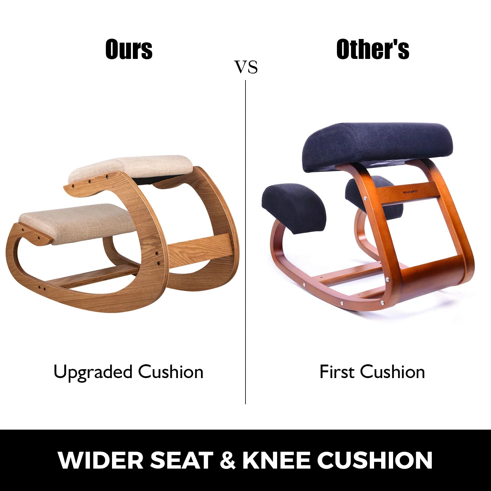 Home Office Ergonomic Wooden Kneeling Chair