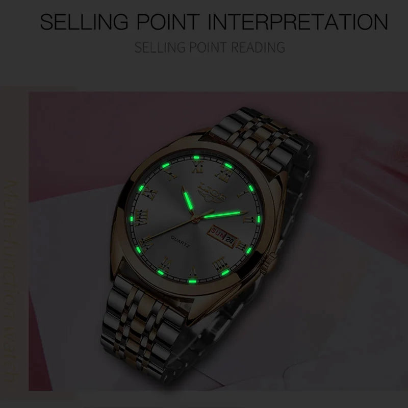 Ladies Lige Brand Luxury Waterproof Quartz Watch