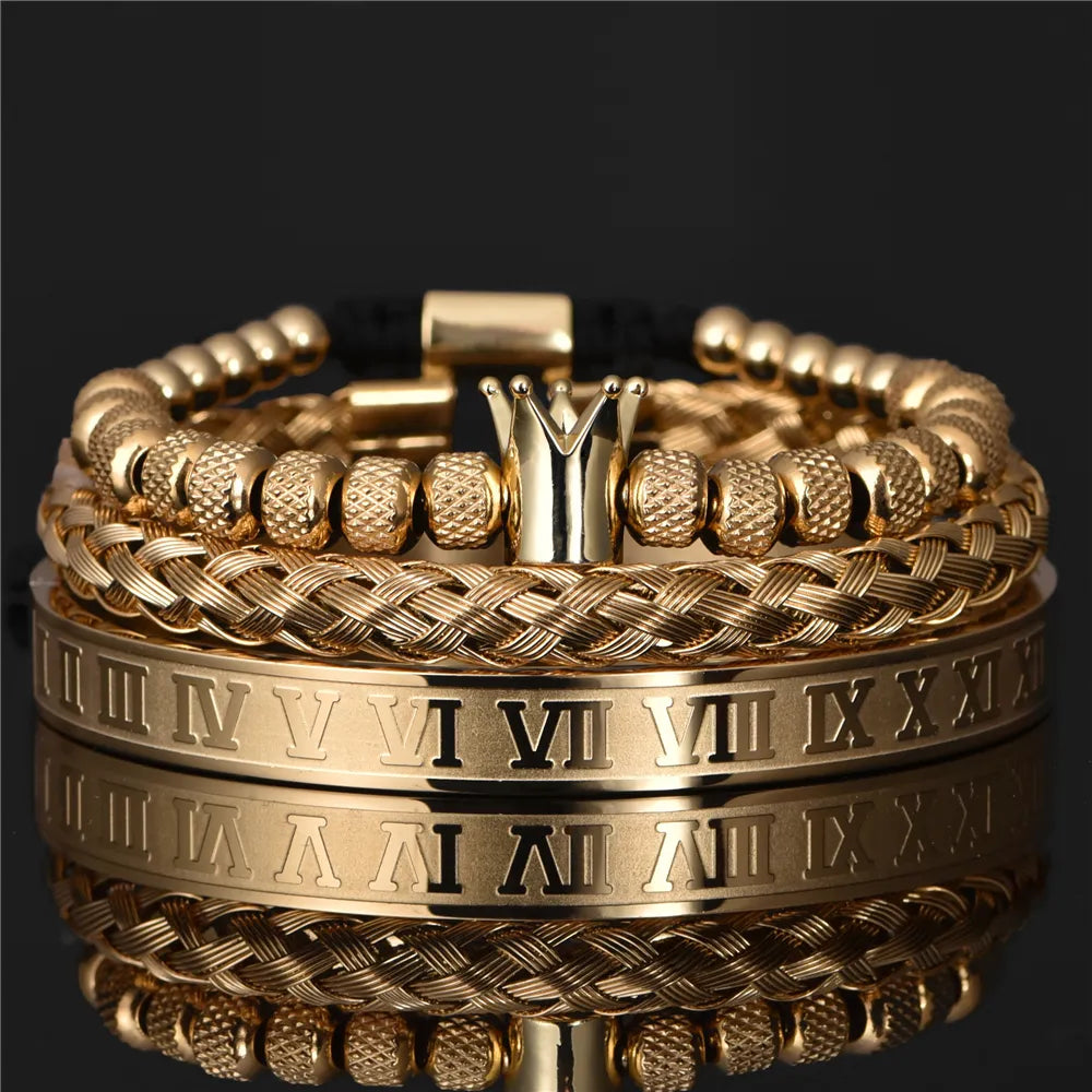 Luxury Roman Royal Crown Bracelet