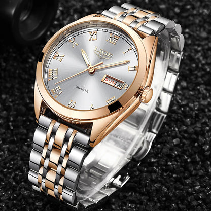 Ladies Lige Brand Luxury Waterproof Quartz Watch