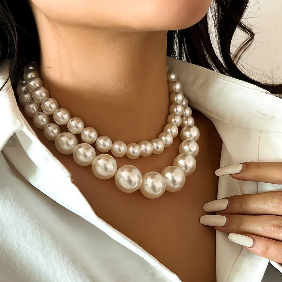 Majestic Pearl Cascade Necklace