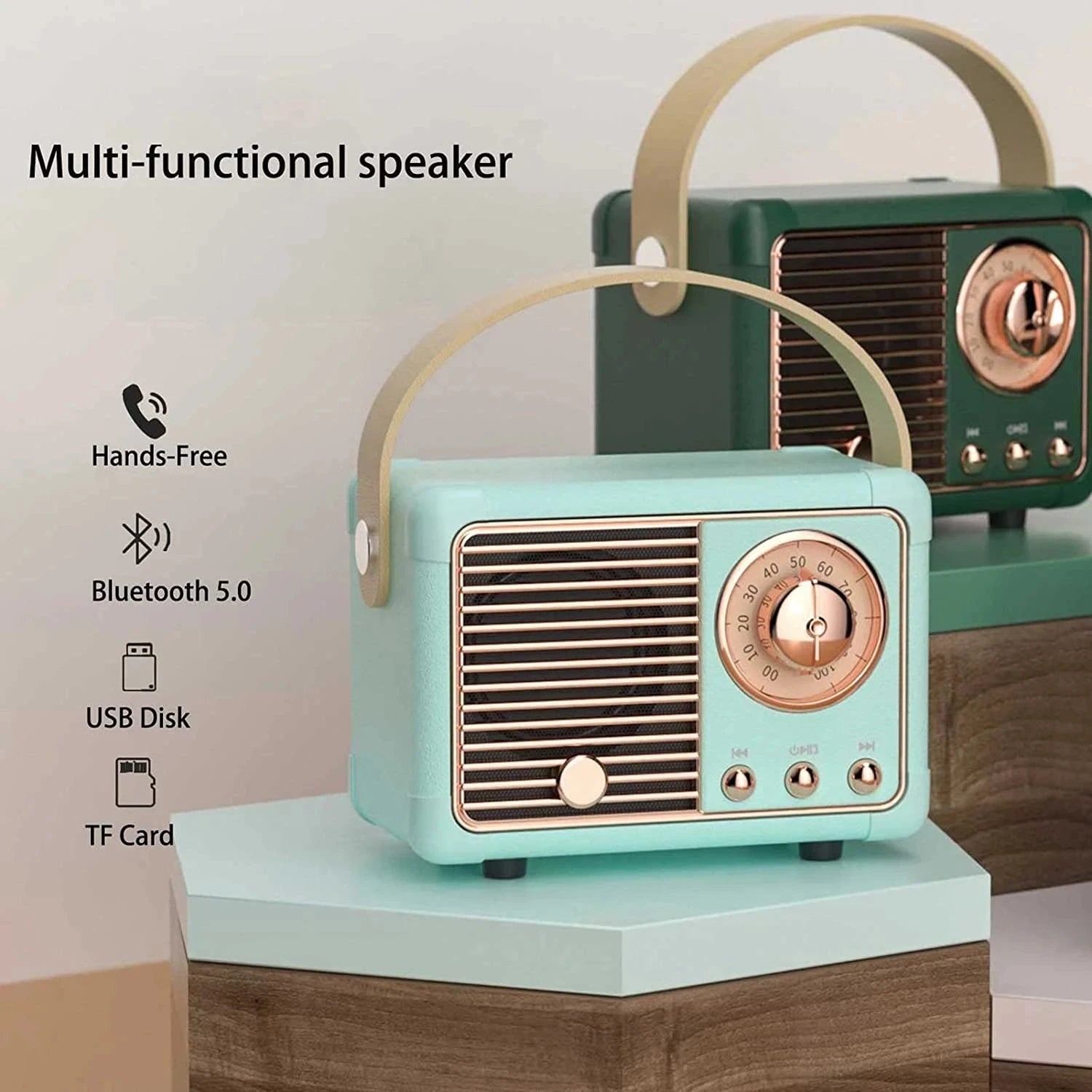 Vintage Radio Bluetooth Mini Speaker