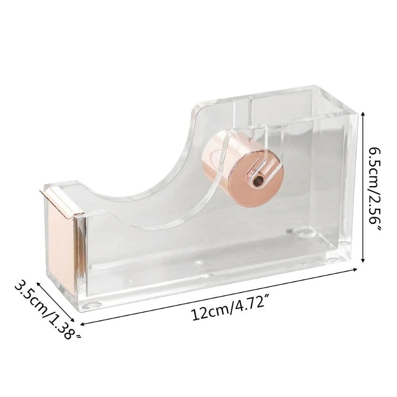 Acrylic Clear Office Desktop Tape Dispenser