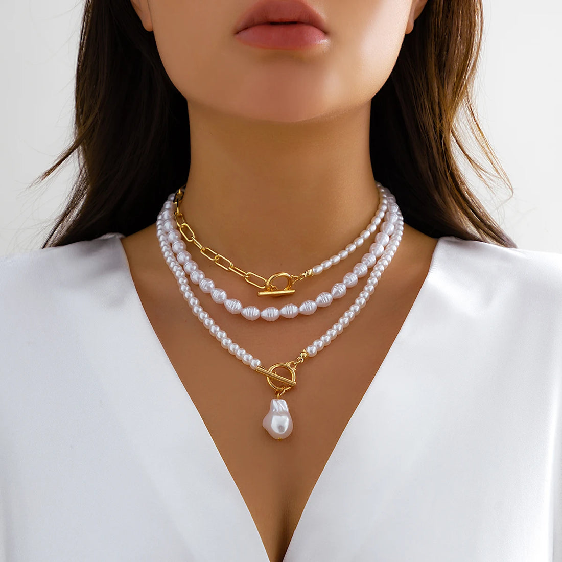 Gilded Elegance Pearl Ensemble