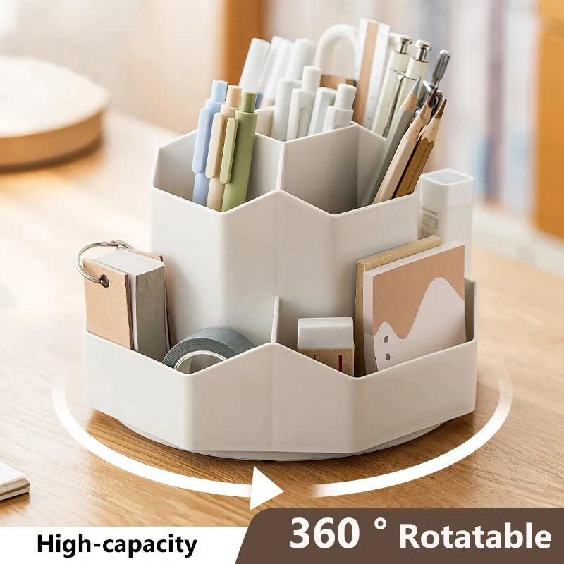 360° Rotating Pen Organizer  9-Grid and 3- Grid Options