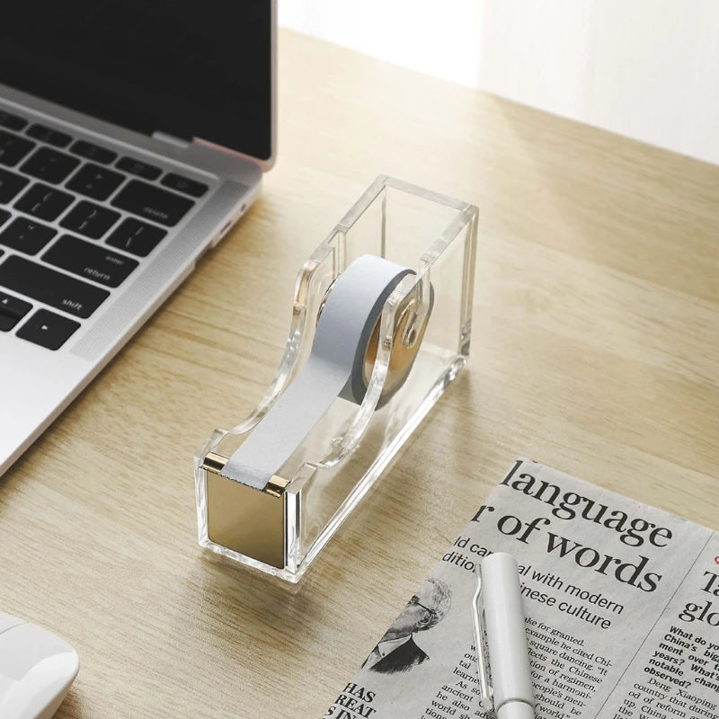 Acrylic Clear Office Desktop Tape Dispenser