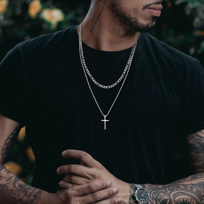 Eternal Faith Men’s Cross Necklace