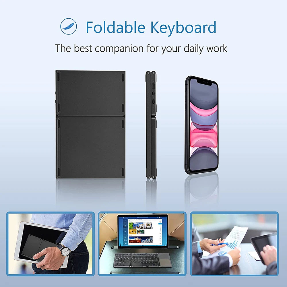 Mini Folding Bluetooth Wireless Keyboard