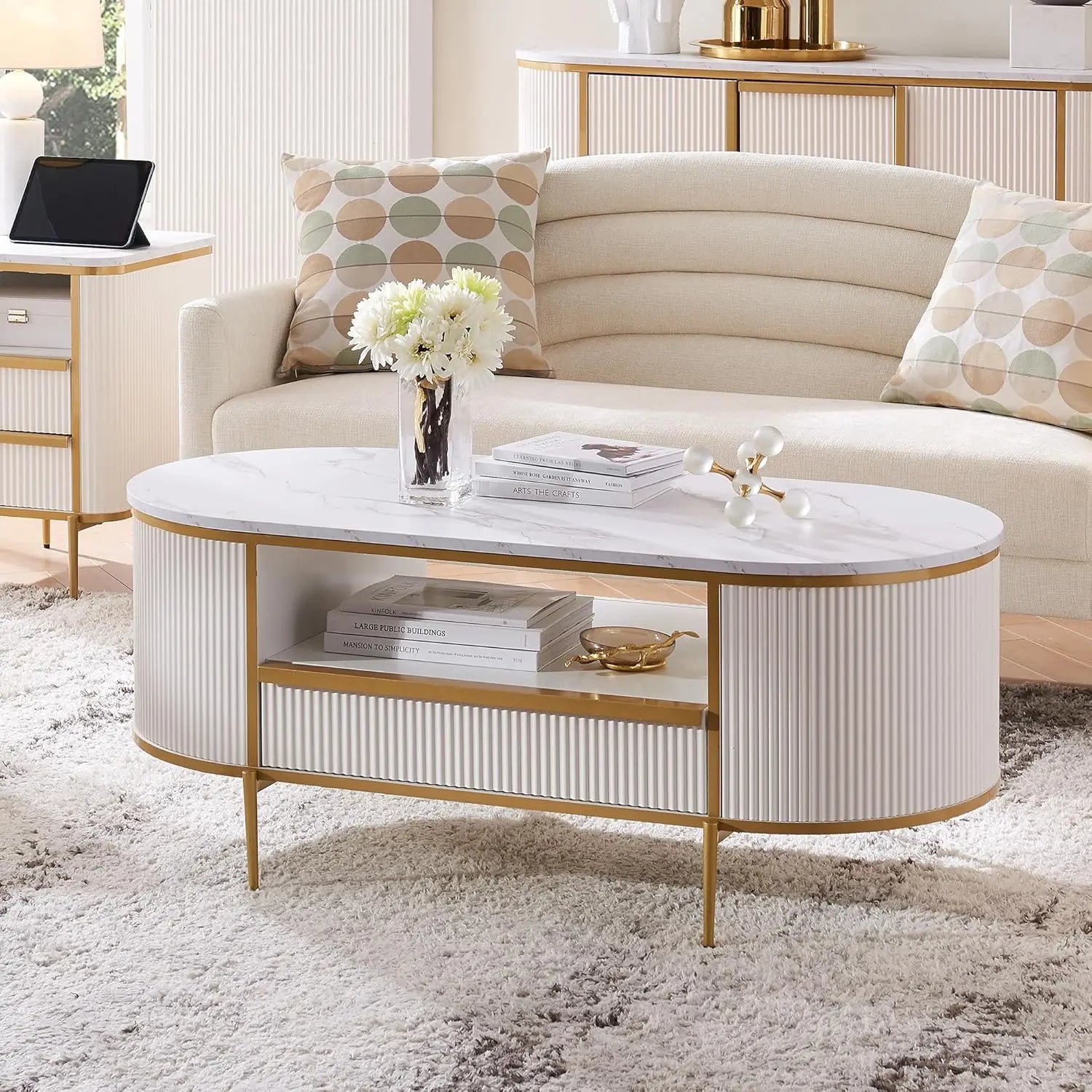 The Emma Retro Boho Chic Coffee Table