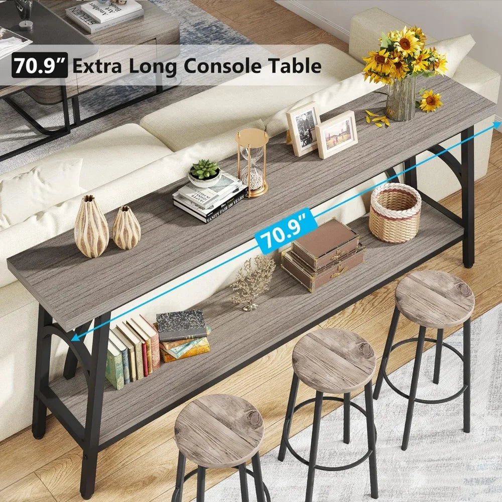 The Clara Retro Boho Chic Console Table