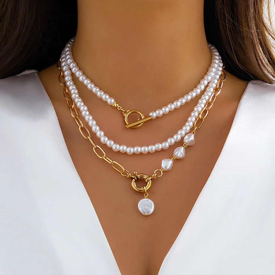 Gilded Elegance Pearl Ensemble