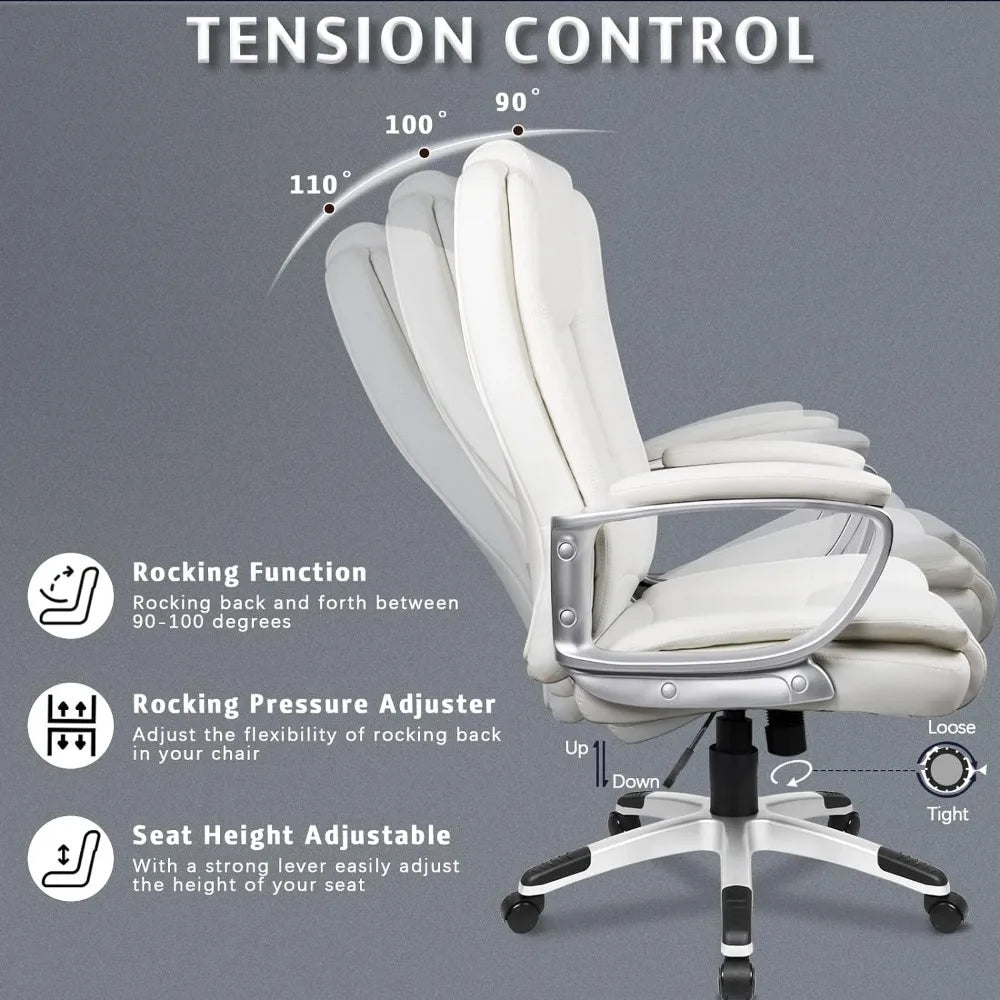 Adjustable Executive Style High Back Desk Chair