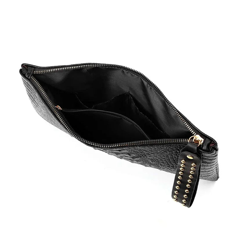 Chic Sophisticate: The PU Leather Wristlet Clutch Ensemble