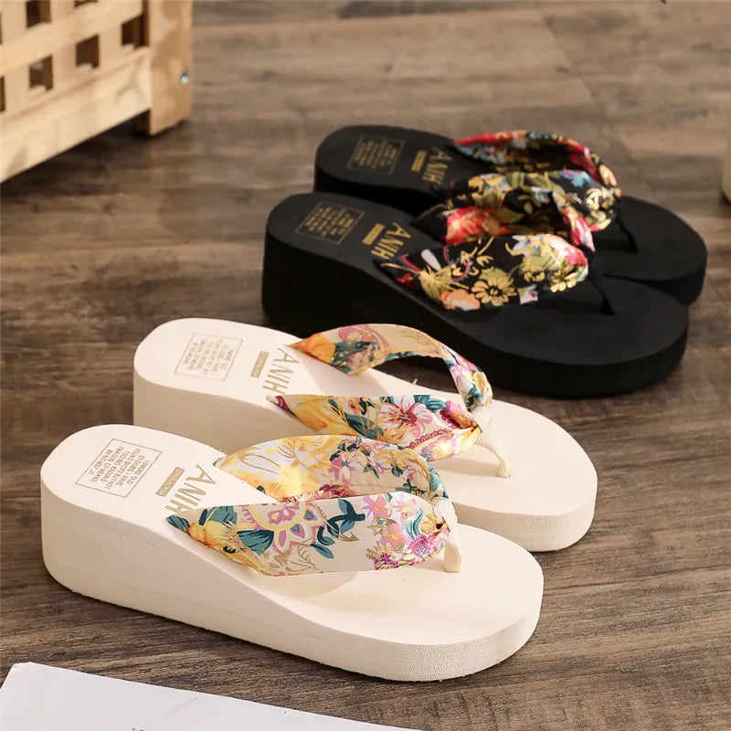 Tropical Breeze Summer Wedge Sandals