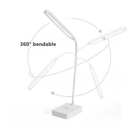 USB Rechargeable Dimmable LED Foldable Desk Lamp