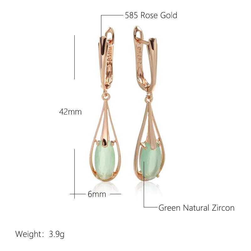 Jade Water Drop Earrings