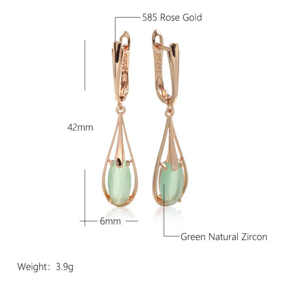 Jade Water Drop Earrings