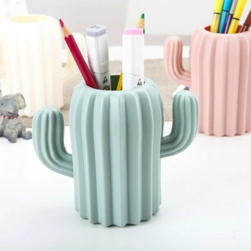 Desk Cactus Pen Holder