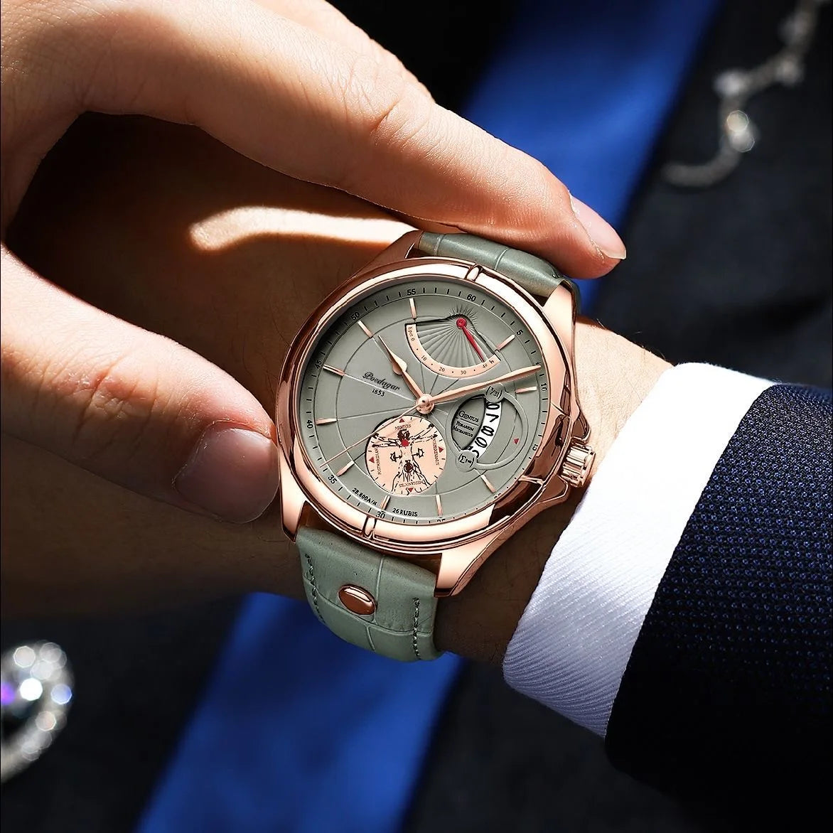 POEDAGAR Luxury Wristwatch