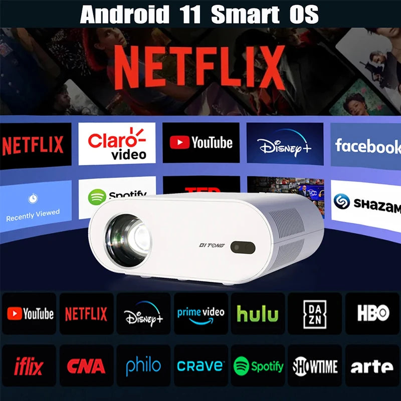 DITONG Projector 4K Android 11.0