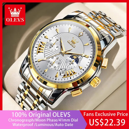 OLEVS Luxury Brand Quartz Chronograph Watch Collection