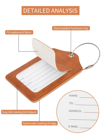 Leather Luggage Tag