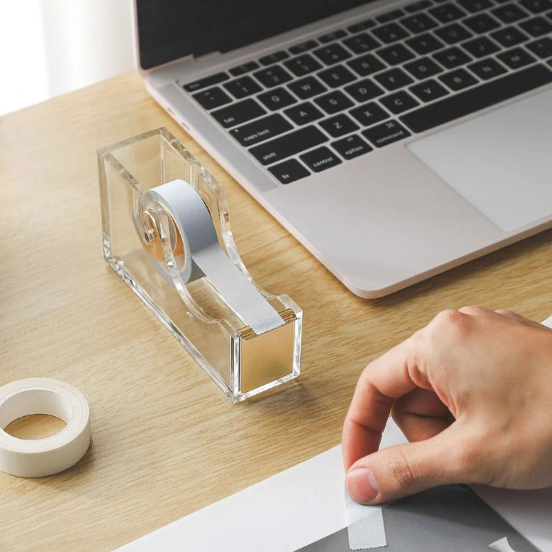 Acrylic Clear Office Desktop Tape Dispenser