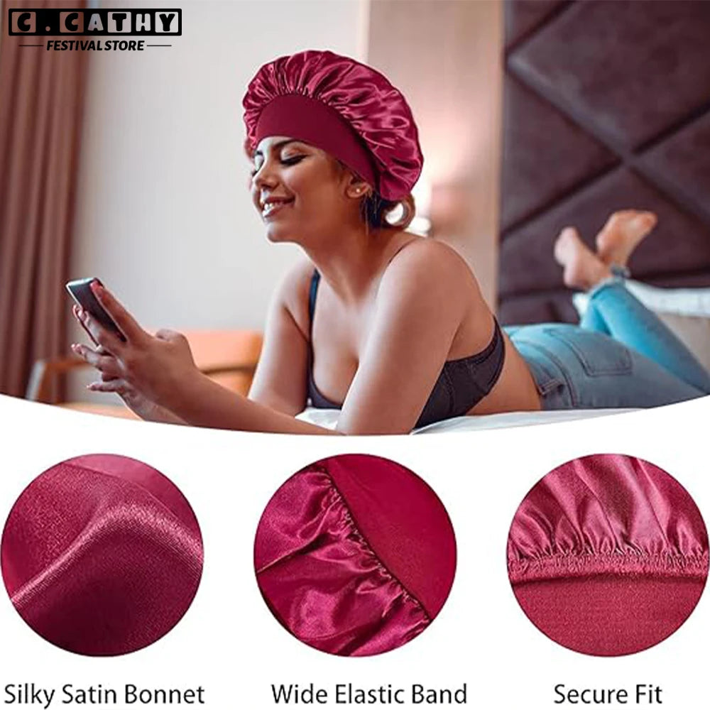 Satin Silk Hair Bonnet