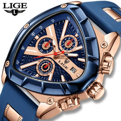 LIGE Sports Triangle Mens Watch Collection