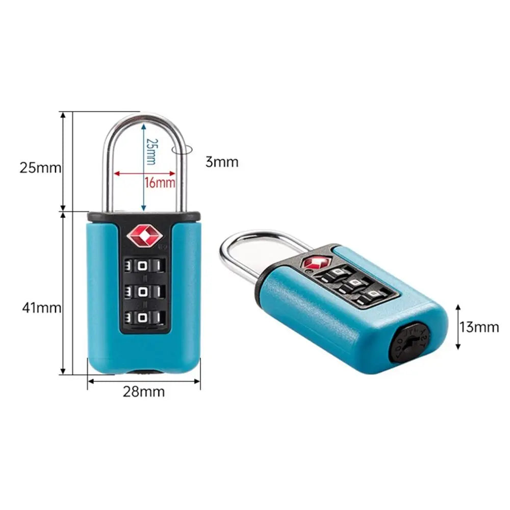 Anti-theft TSA 3 Digit Combination Lock