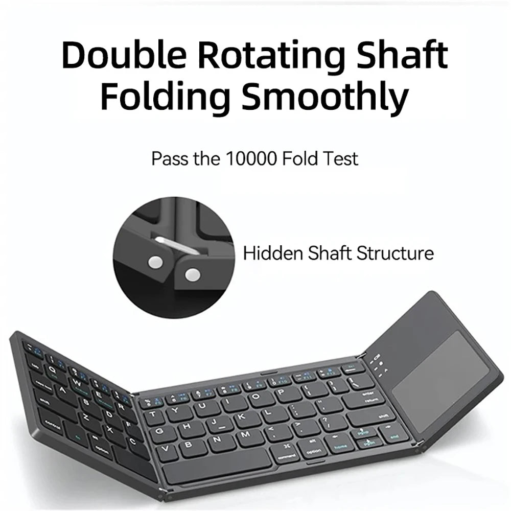 Mini Folding Bluetooth Wireless Keyboard