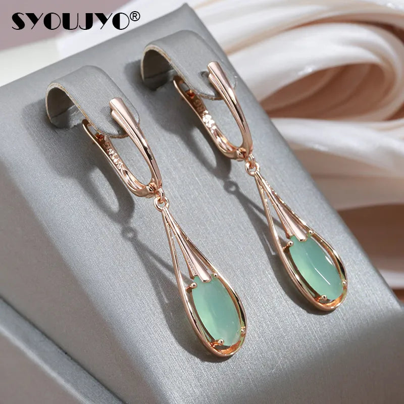 Jade Water Drop Earrings