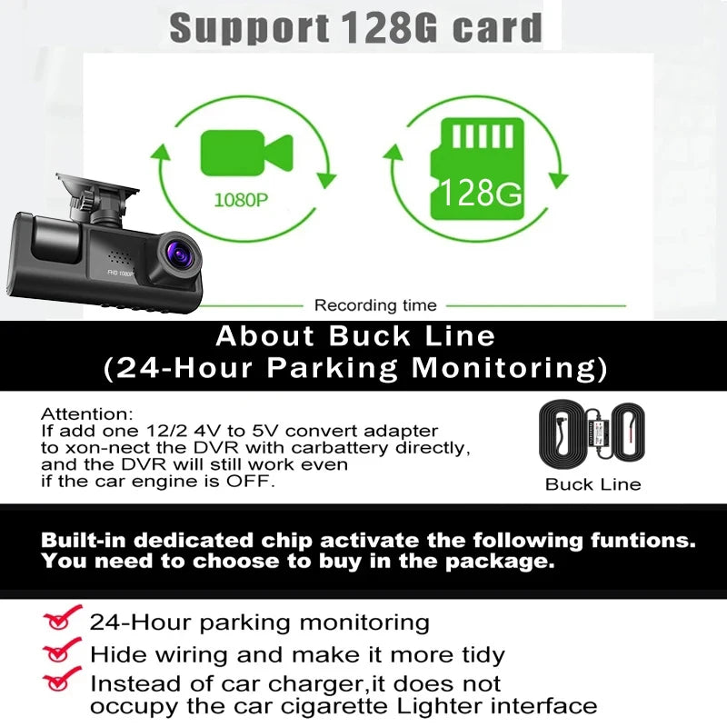 Kocam 3 Channel Dash Cam